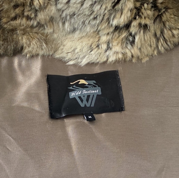Wild Instinct Faux Fur Vest Jacket Nordstroms Medium Brown - Picture 6 of 6